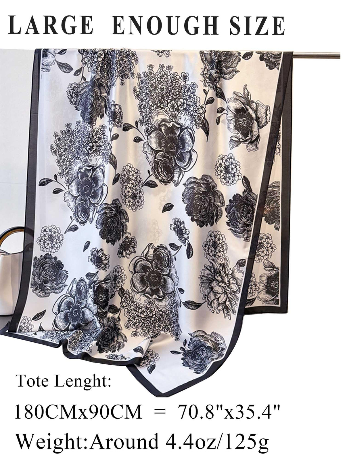 Large Shawl Scarf For Women Lightweight Wraps Silky Headscarf Long Sunscreen Scarfs