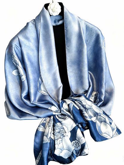 Large Shawl Scarf For Women Lightweight Wraps Silky Headscarf Long Sunscreen Scarfs
