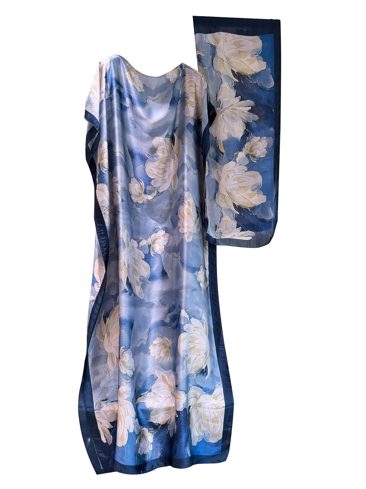 Moo Moos for Women Kaftan Dresses+Scarf for Women Plus Size Bathing Suit Cover up Caftan Maxi Beach Dresses