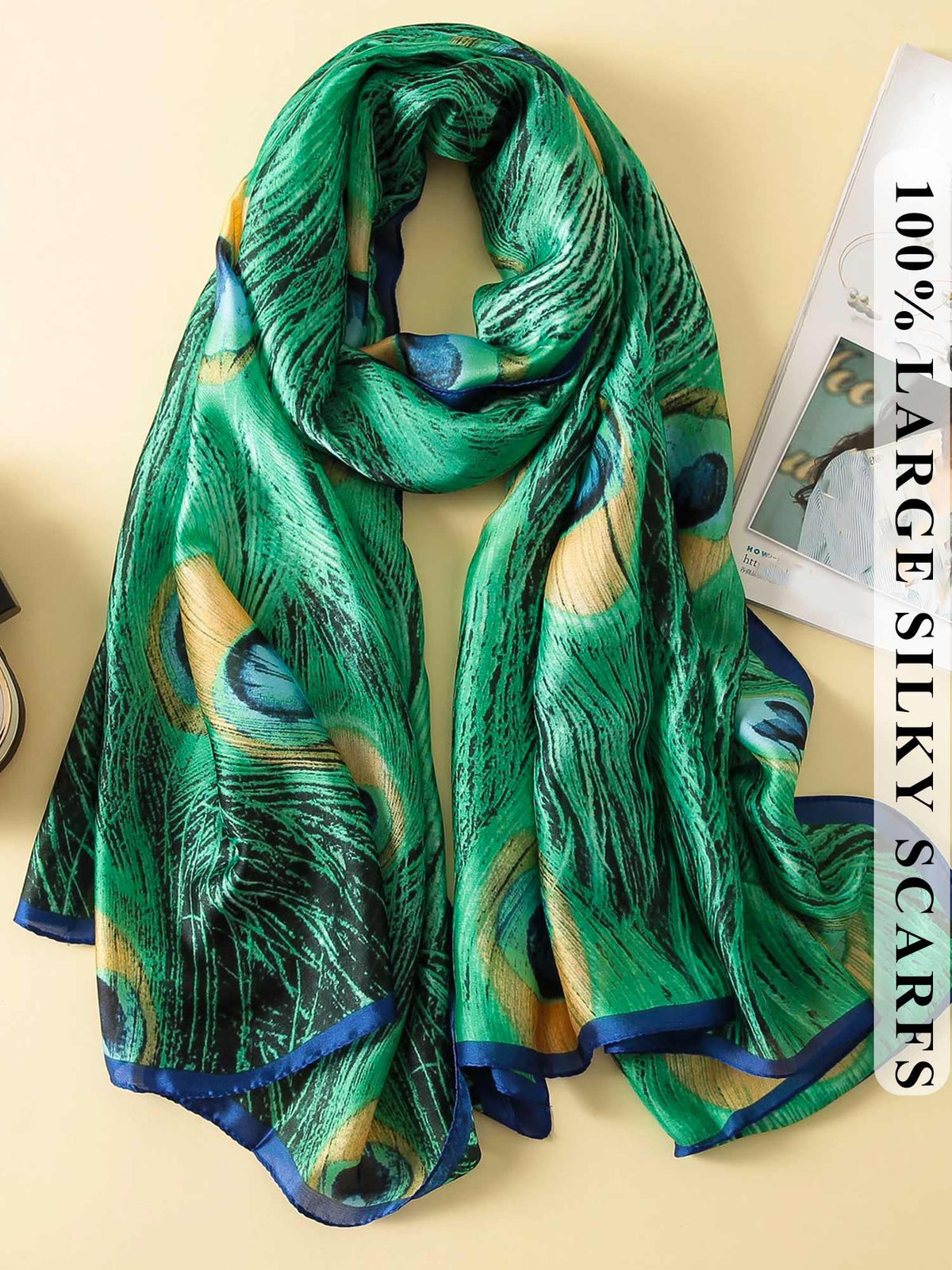 Large Shawl Scarf For Women Lightweight Wraps Silky Headscarf Long Sunscreen Scarfs