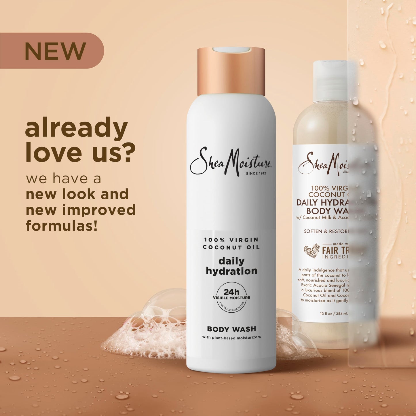 SheaMoisture African Black Soap Body Wash Calm and clearing body wash for 24H Visible Moisture for Healthy, Glowing 18 Oz