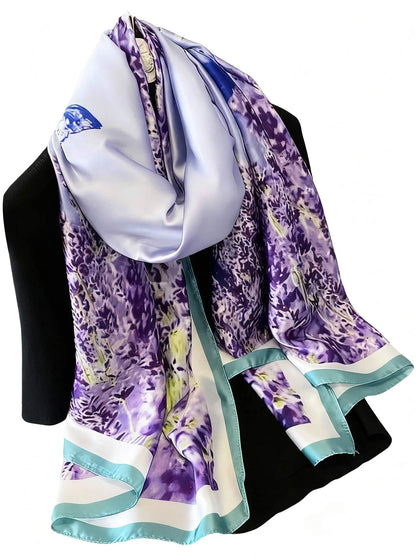 Large Shawl Scarf For Women Lightweight Wraps Silky Headscarf Long Sunscreen Scarfs