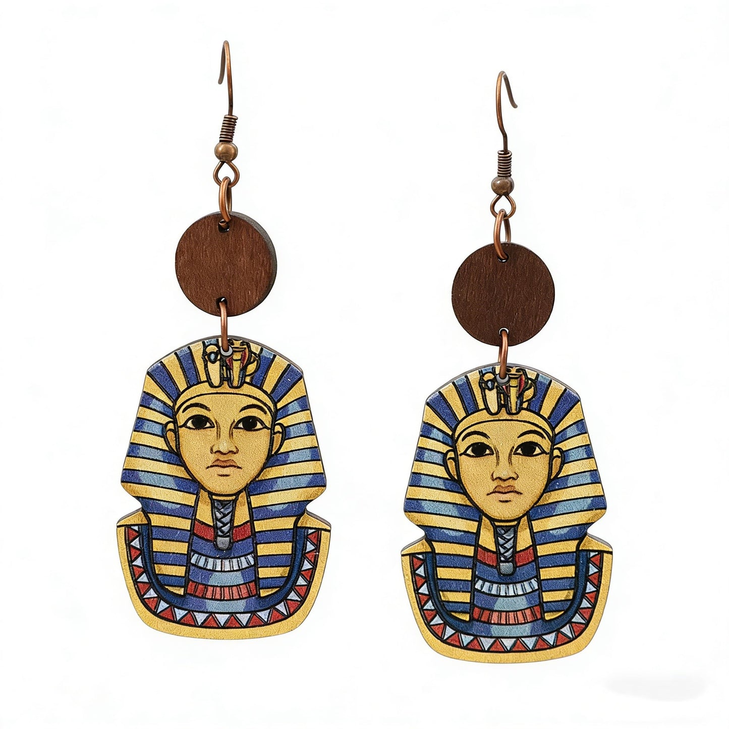 Bohemia Natural Wooden African Earrings for Women Black History African Map Earrings Ethnic Style Juneteenth Celebration Jewelry