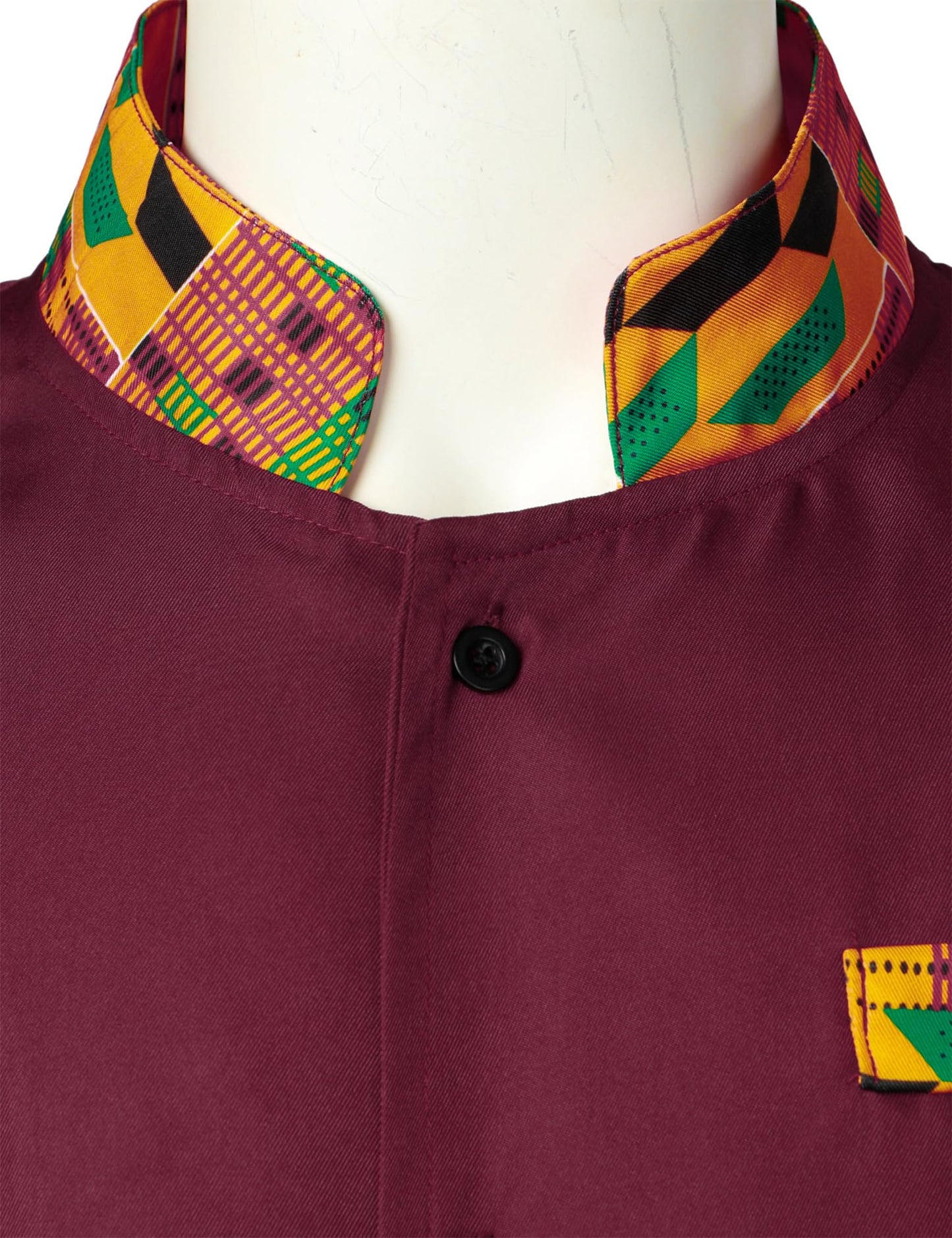 LucMatton Men's 2 Piece Outfits Long Sleeve Button Down African Dashiki Shirts and Pants Set Traditional Ethnic Suits
