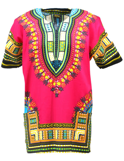 Dashiki Shirt Tribal African Caftan Boho Unisex Top Shirt