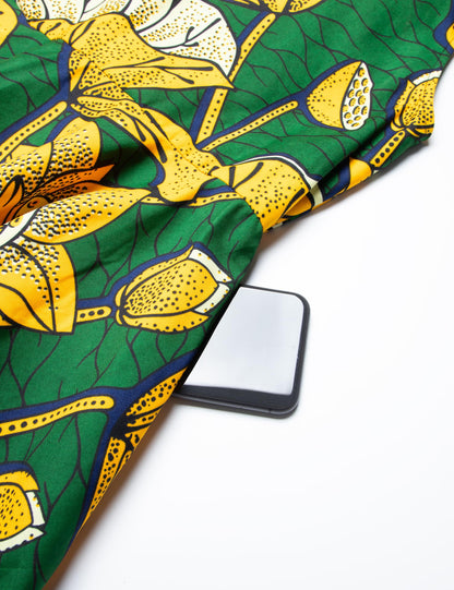 African Print Sleeveless Dress Ankara Lace-up Dress Wax Fashion Dress