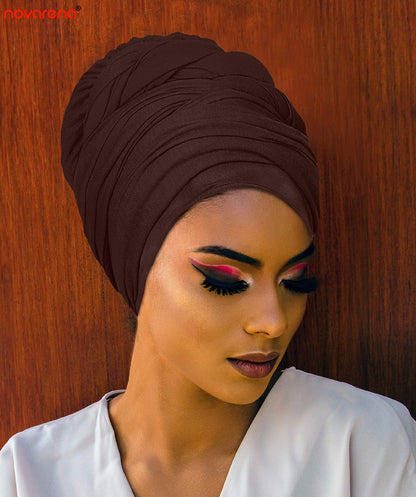 Ankara African Print Soft Headwraps Headband Long Hair Head Wrap Scarf Turban Tie Jersey Knit African head wraps
