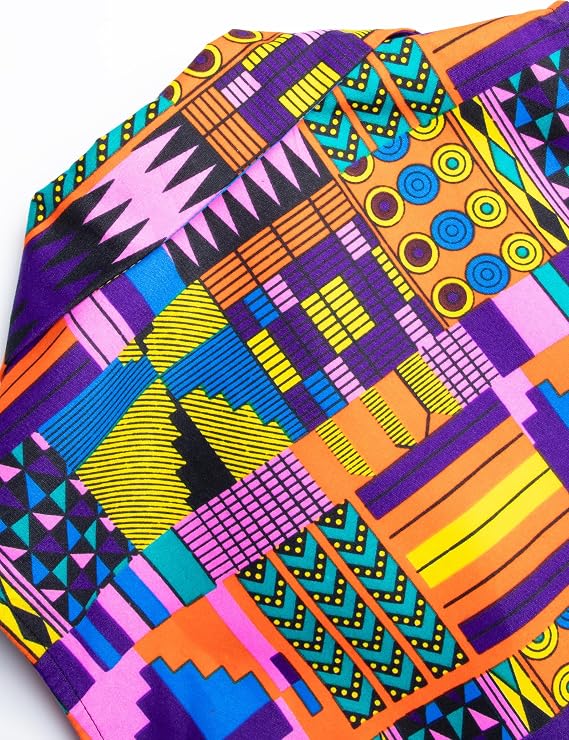African Print Sleeveless Dress Ankara Lace-up Dress Wax Fashion Dress