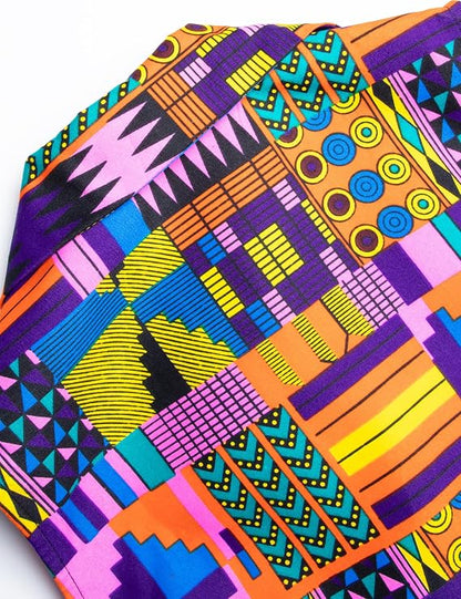African Print Sleeveless Dress Ankara Lace-up Dress Wax Fashion Dress