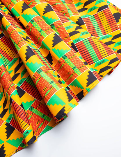 Women's African Print Dress Ankara Wax Dresses Lantern Sleeves