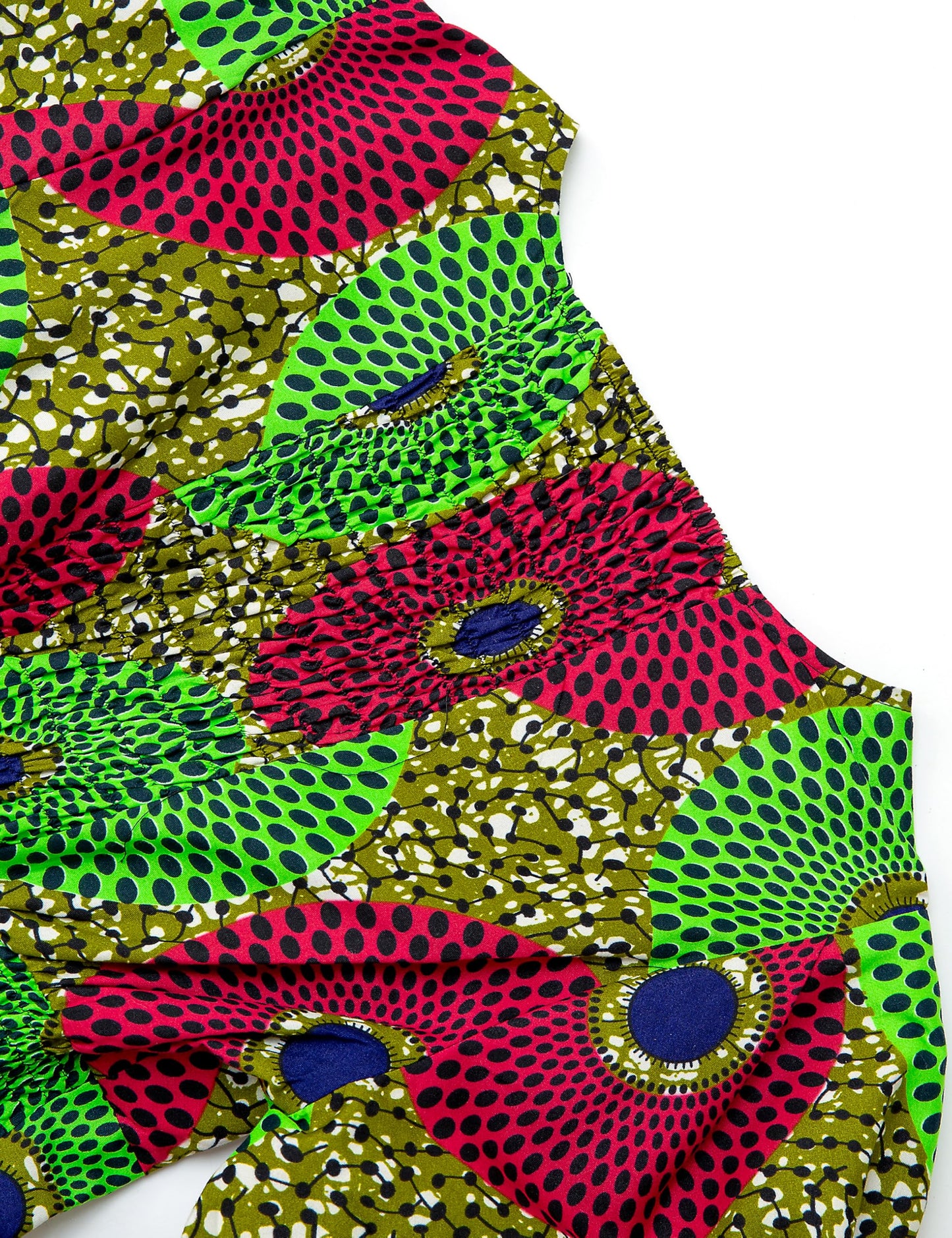 Women's African Print Dress Ankara Wax Dresses Lantern Sleeves