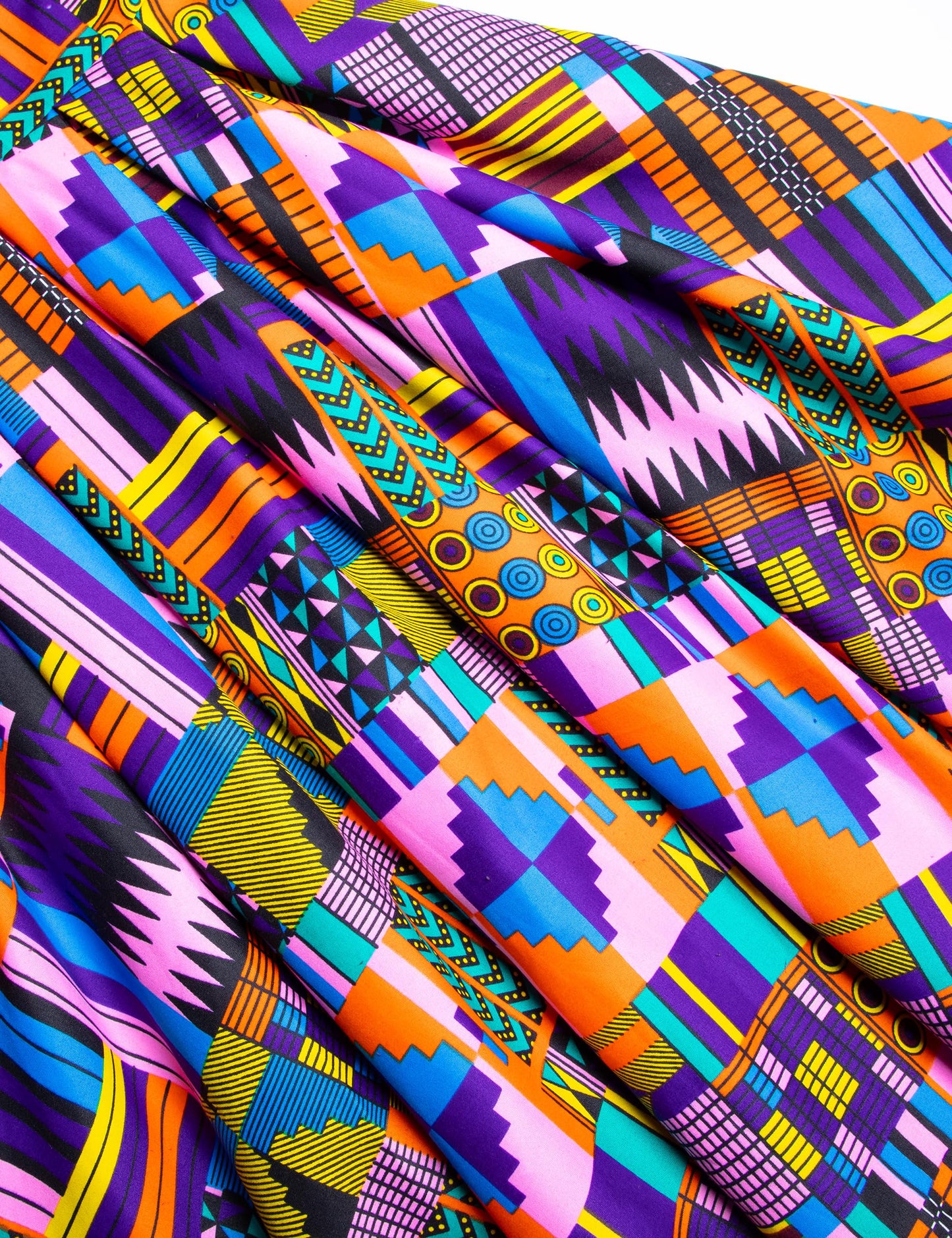 Women's African Print Dress Ankara Wax Dresses Lantern Sleeves